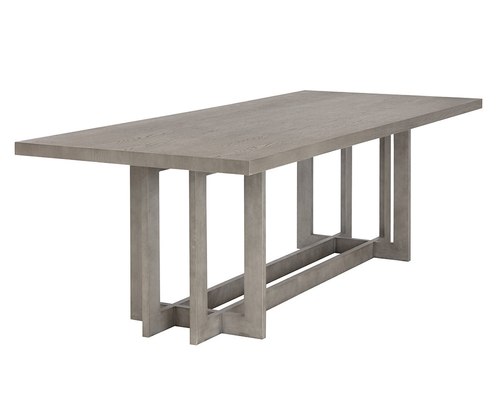 Sunpan Rectangle Modern Disera Dining Table - Natural - 96" - Solid Wood, Seats 8