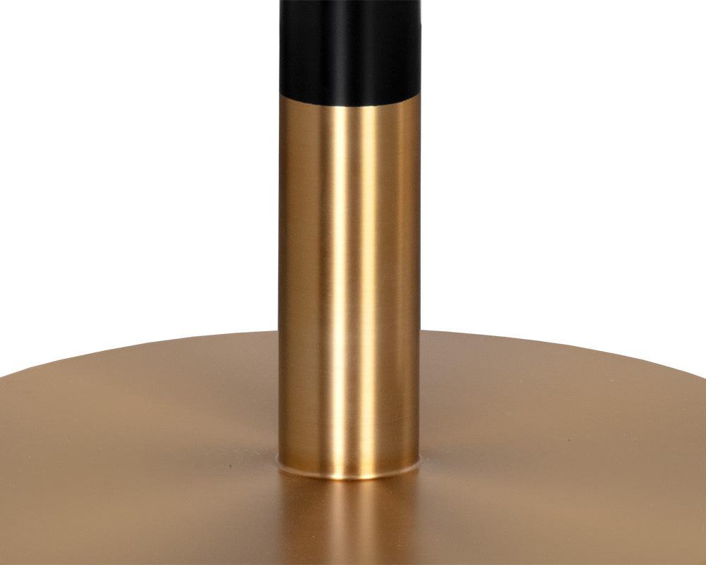 Sunpan Round Massie Art Deco Dining Table - White Marble - 54" - Seats 6 - 108763 - Sunpan - $4998.00