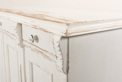 Sarreid - White Swan Tall Sideboard - White - CoastalBeach