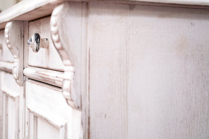 Sarreid - White Swan Tall Sideboard - White - CoastalBeach