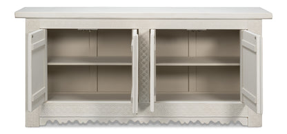 Sarreid - Persian Sideboard  Antique White - White - Eclectic