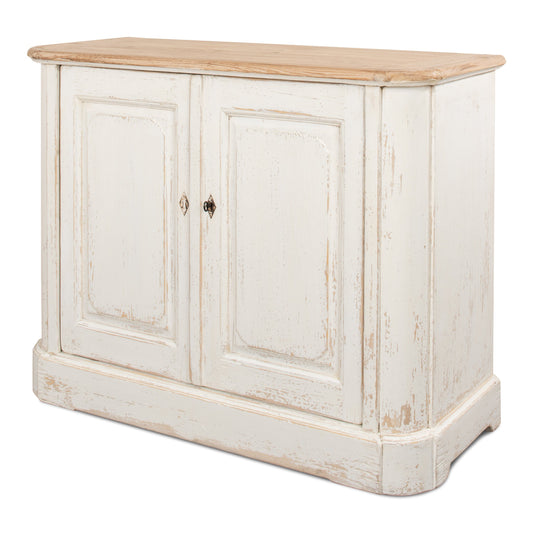 Sarreid - Stepahno Two Door Sideboard  Ant.Whtwash - White - Country