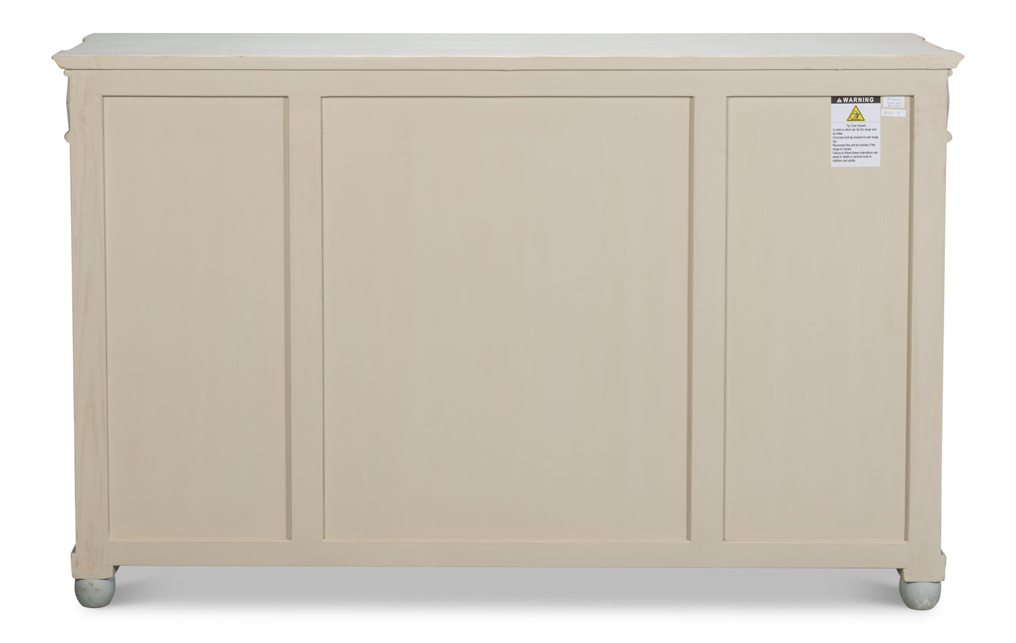 Sarreid - Diamond Wall Sideboard  Whitewash Finish - White - CoastalBeach