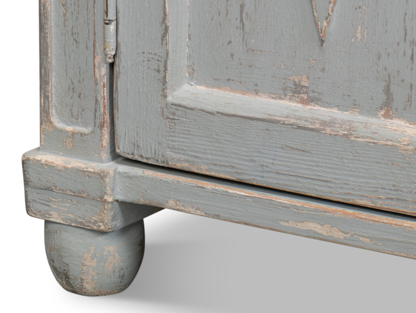 Sarreid - Diamond Wall Sideboard  Whitewash Finish - White - CoastalBeach