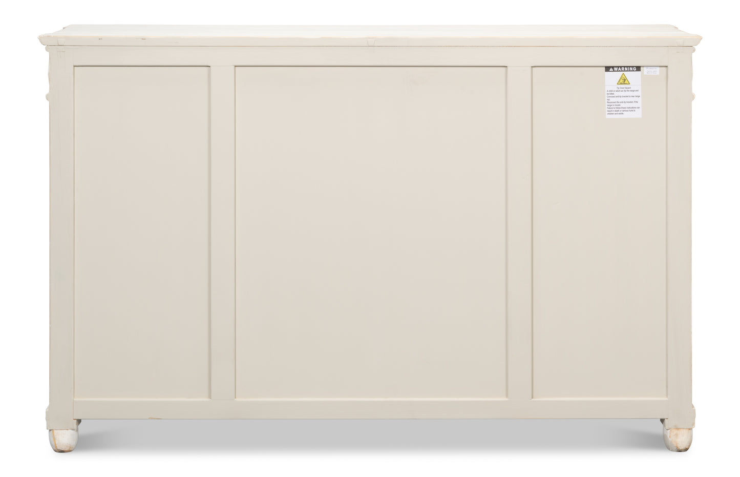 Sarreid - Diamond Wall Sideboard  Whitewash Finish - White - CoastalBeach