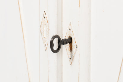 Sarreid - Diamond Wall Sideboard  Whitewash Finish - White - CoastalBeach