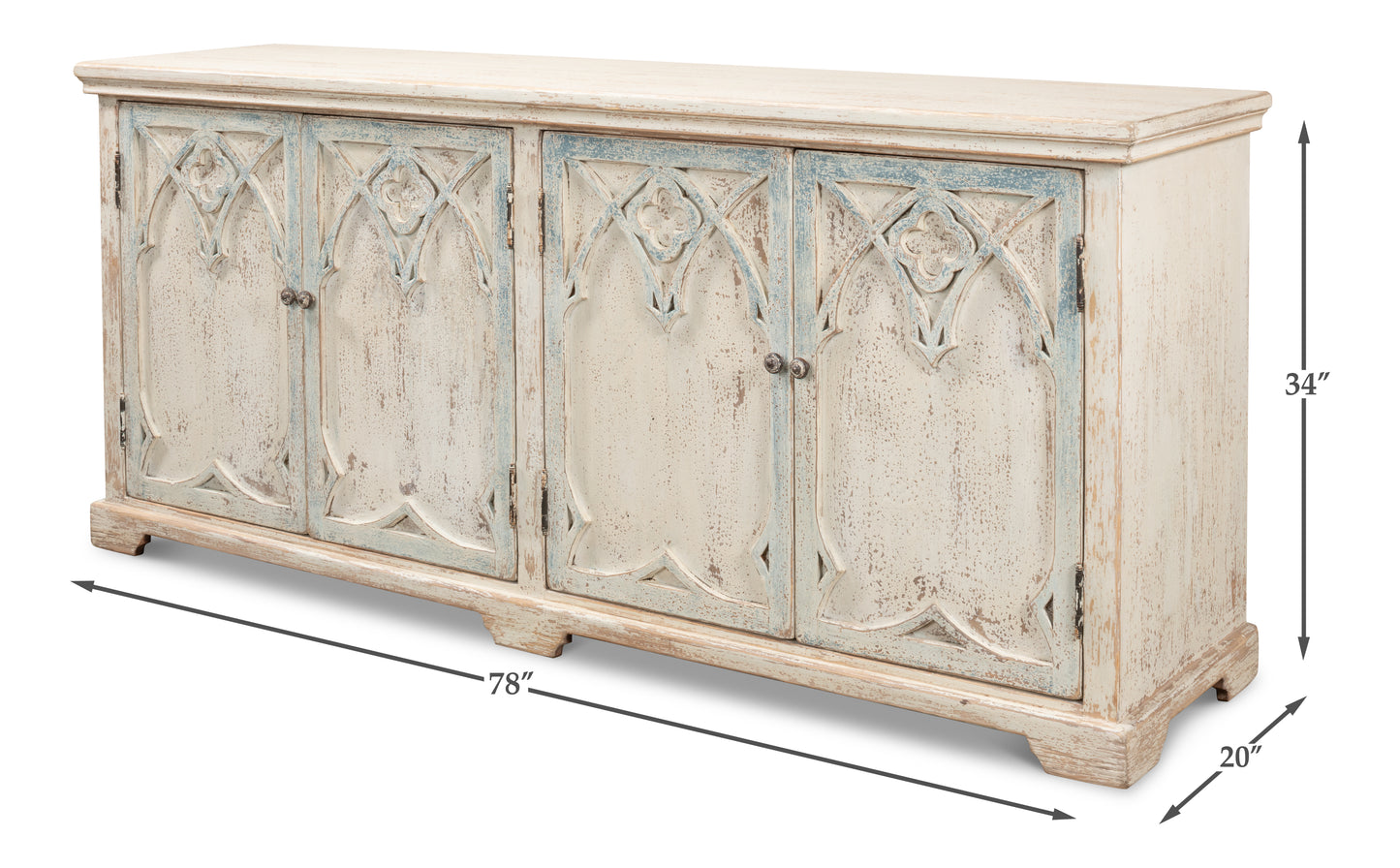 Sarreid - Alambra Sideboard - White - Traditional