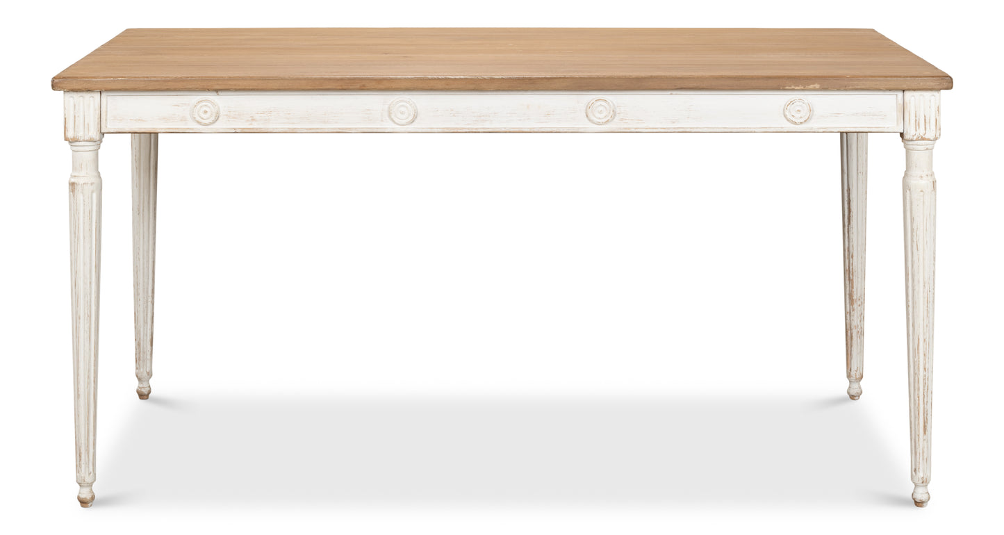 Sarreid - Lady's Dining Table - White - FrenchCountry