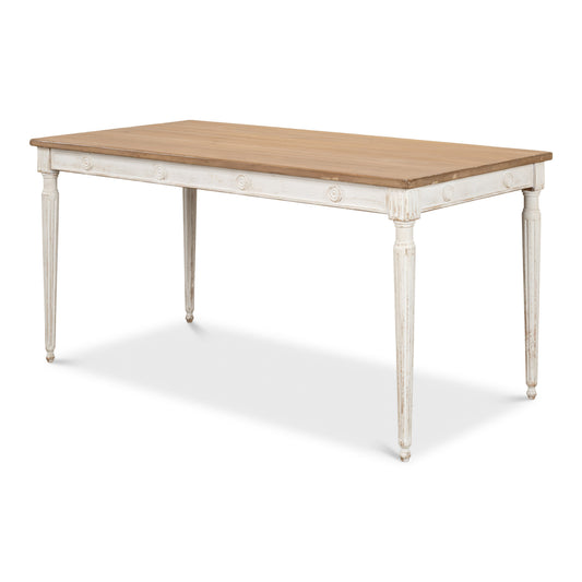 Sarreid - Lady's Dining Table - White - FrenchCountry