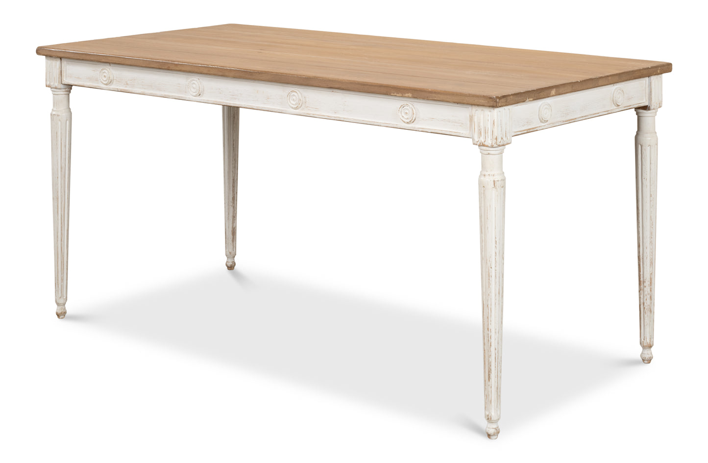 Sarreid - Lady's Dining Table - White - FrenchCountry
