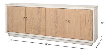 Sarreid - Modern Sideboard - White - Contemporary