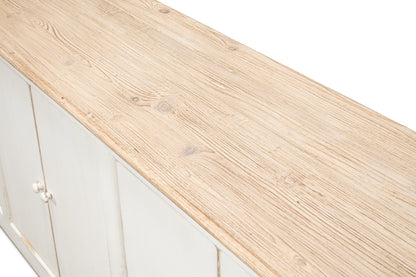 Sarreid - Eight Is Enough Sideboard Whitewash - White - Traditional