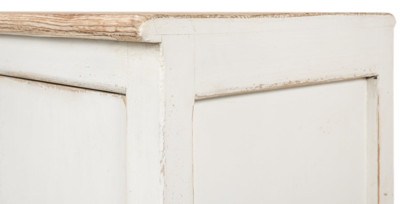 Sarreid - Eight Is Enough Sideboard Whitewash - White - Traditional