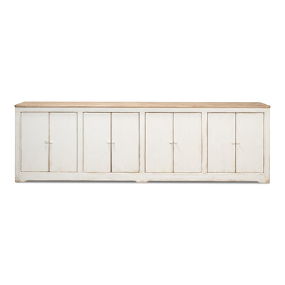 Sarreid - Eight Is Enough Sideboard Whitewash - White - Traditional