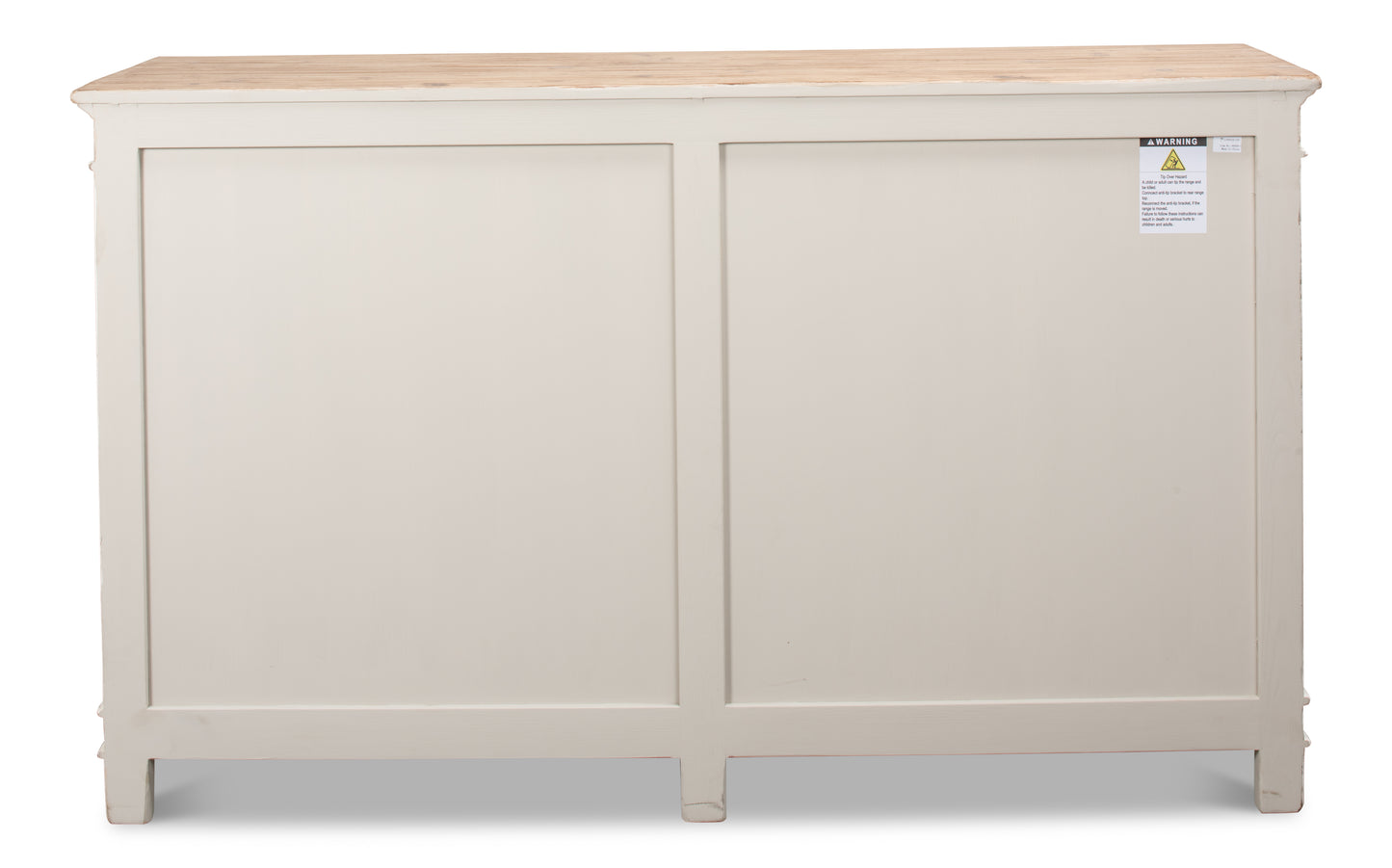 Sarreid - Marksman Sideboard  Whitewash Finish - White - Traditional