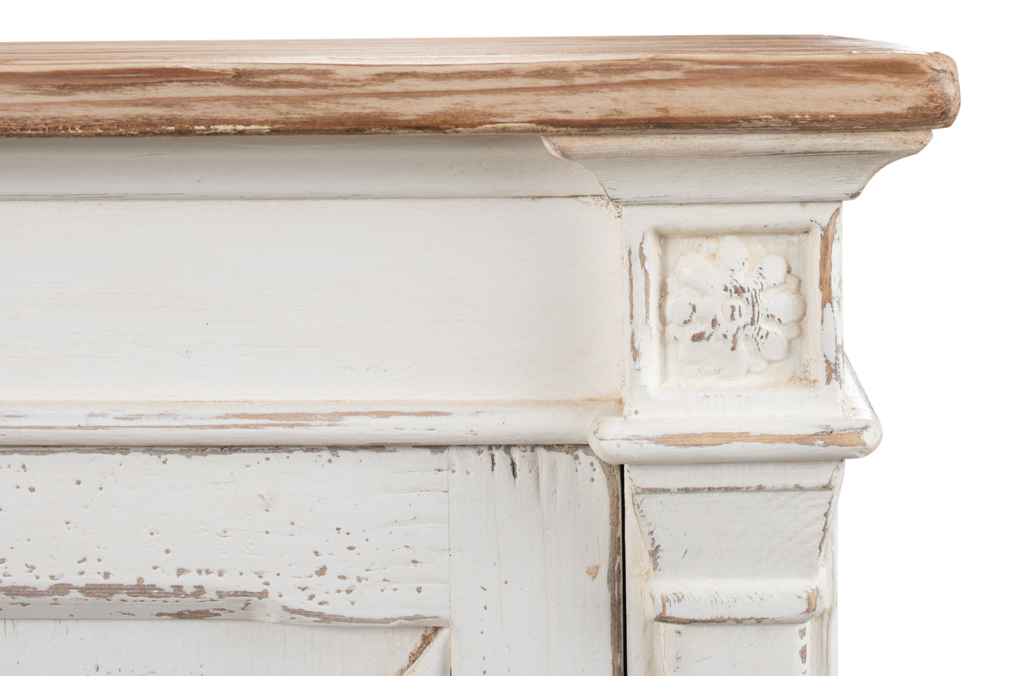 Sarreid - Marksman Sideboard  Whitewash Finish - White - Traditional