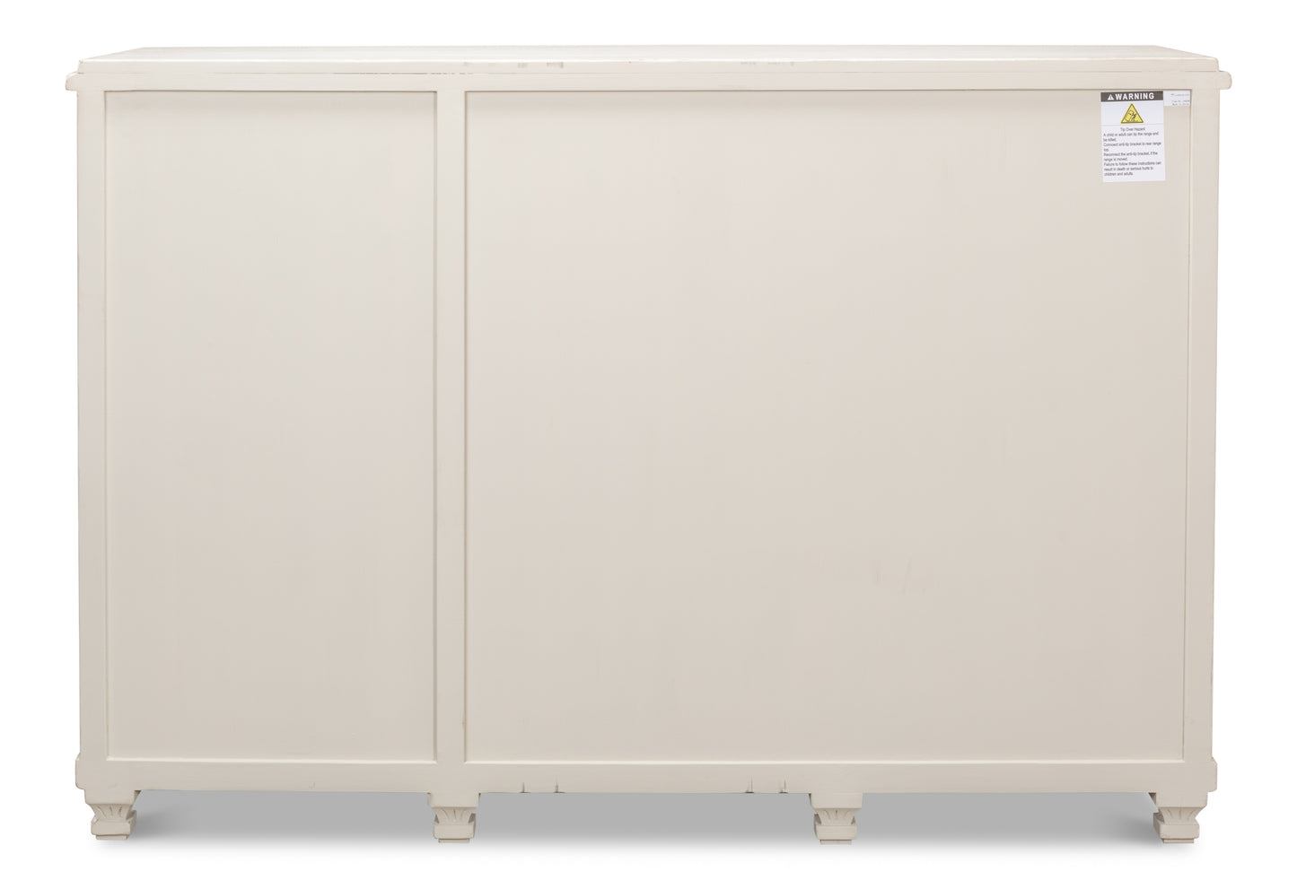 Sarreid - Beecher Sideboard W/3 Doors  Whitewash - White - CoastalBeach