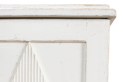 Sarreid - Beecher Sideboard W/3 Doors  Whitewash - White - CoastalBeach