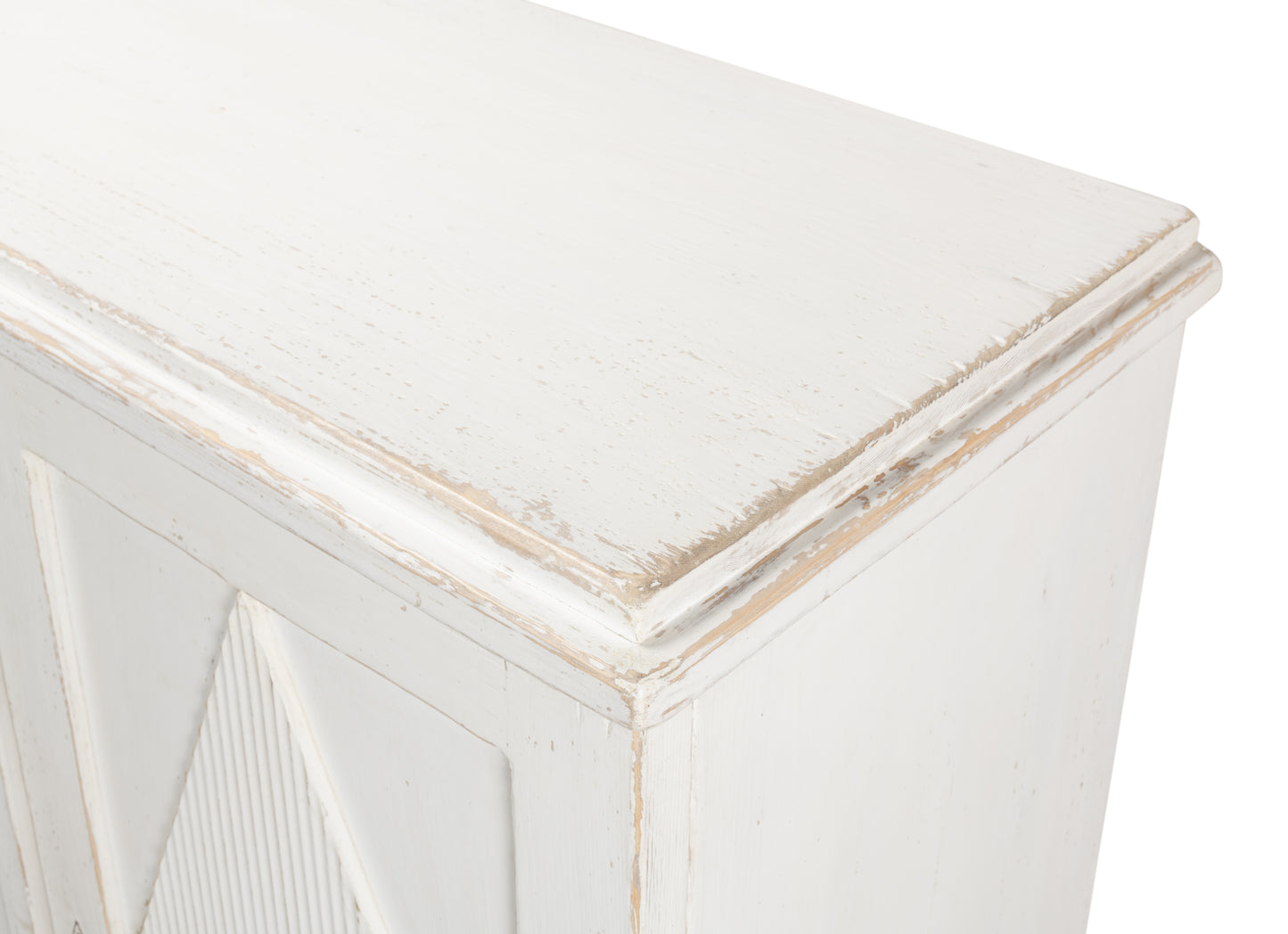 Sarreid - Beecher Sideboard W/3 Doors  Whitewash - White - CoastalBeach