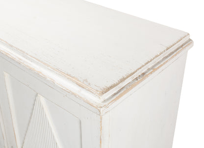 Sarreid - Beecher Sideboard W/3 Doors  Whitewash - White - CoastalBeach