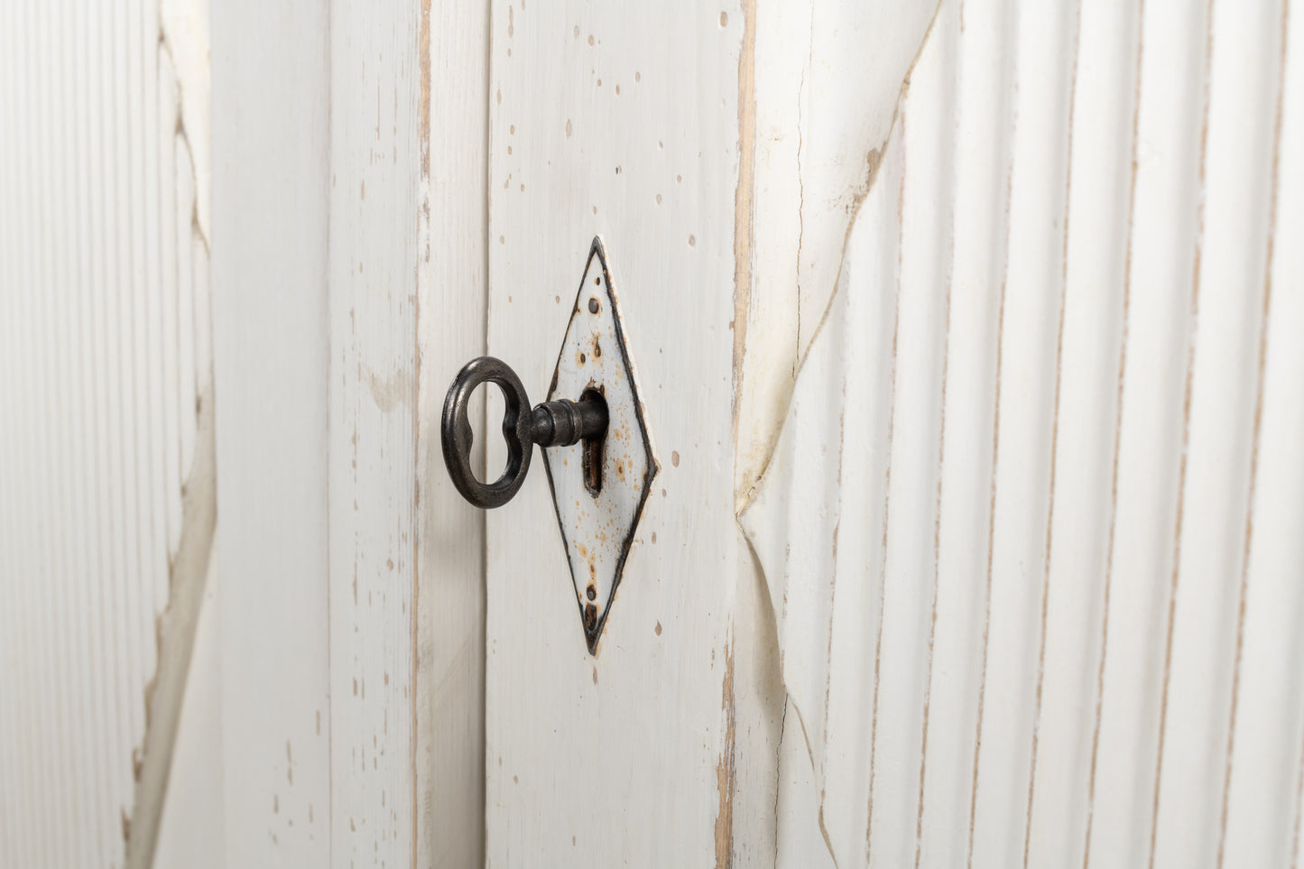 Sarreid - Beecher Sideboard W/3 Doors  Whitewash - White - CoastalBeach