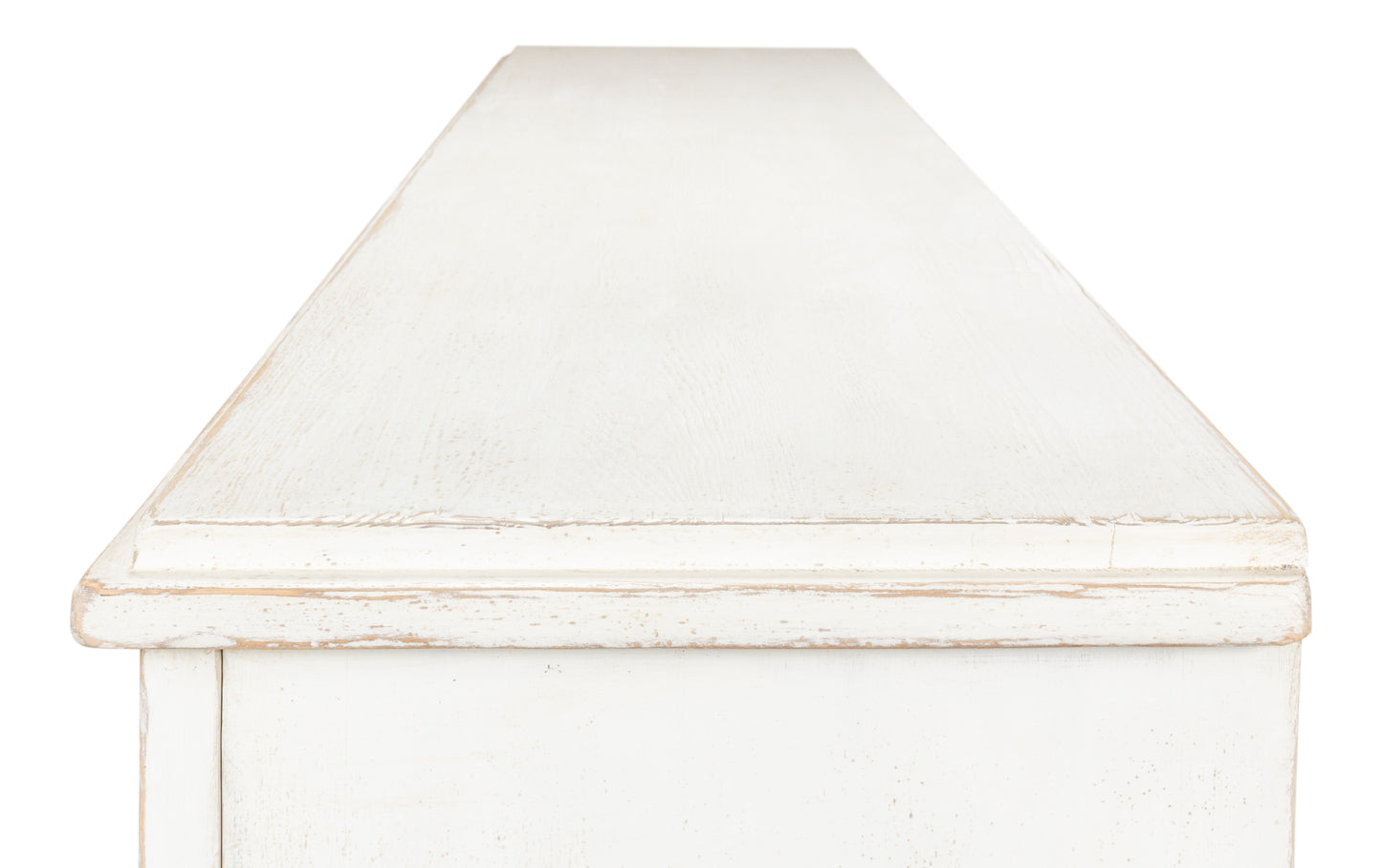 Sarreid - Beecher Sideboard W/4 Doors  Whitewash - White - CoastalBeach