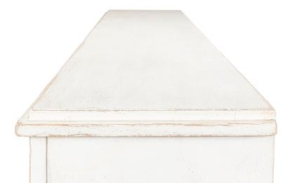 Sarreid - Beecher Sideboard W/4 Doors  Whitewash - White - CoastalBeach
