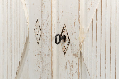 Sarreid - Beecher Sideboard W/4 Doors  Whitewash - White - CoastalBeach