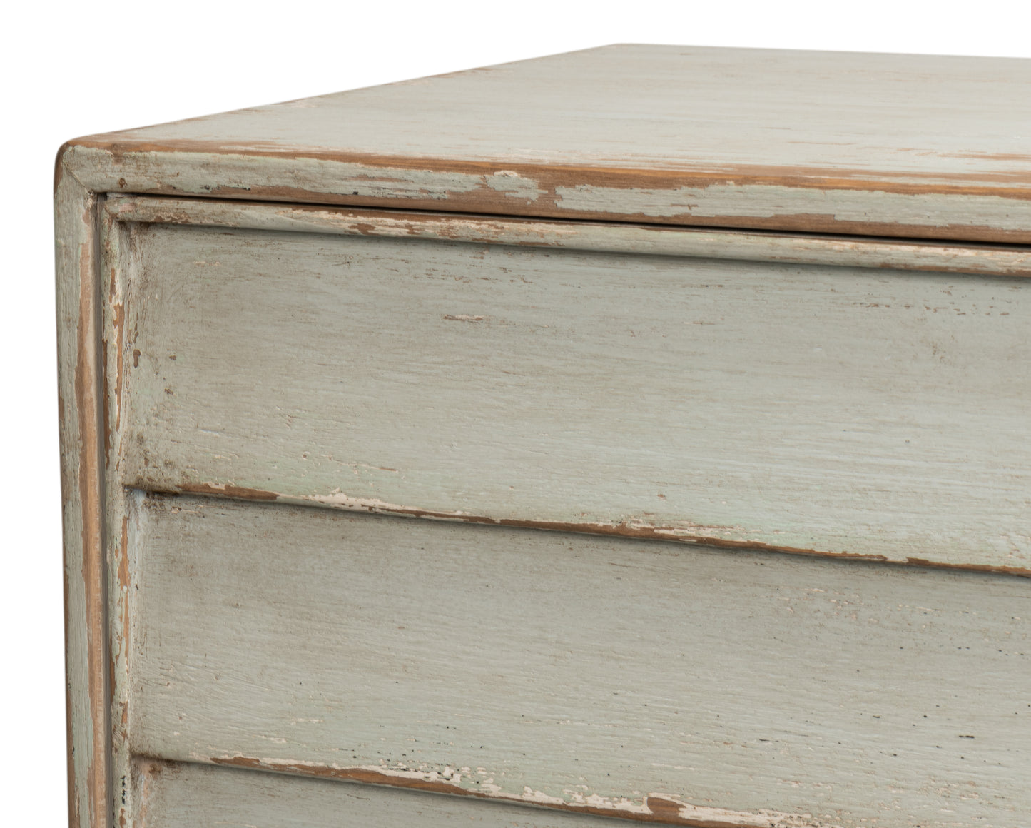 Sarreid - Louvered Sideboard  Whitewash - White - Transitional