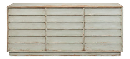 Sarreid - Louvered Sideboard  Whitewash - White - Transitional