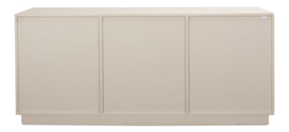 Sarreid - Louvered Sideboard  Whitewash - White - Transitional