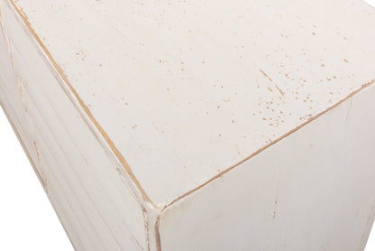 Sarreid - Louvered Sideboard  Whitewash - White - Transitional