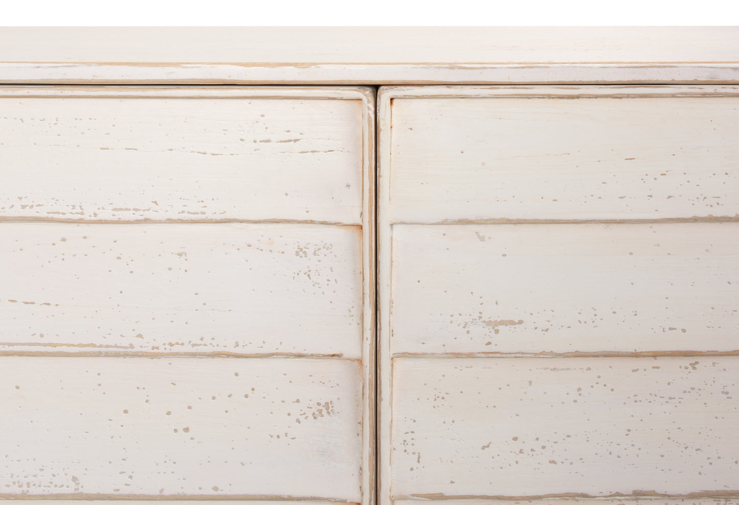 Sarreid - Louvered Sideboard  Whitewash - White - Transitional