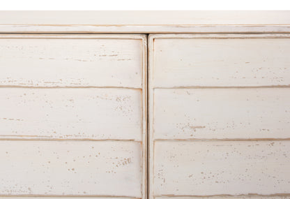 Sarreid - Louvered Sideboard  Whitewash - White - Transitional