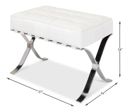 Sarreid - Catalunya Bench - White - Contemporary