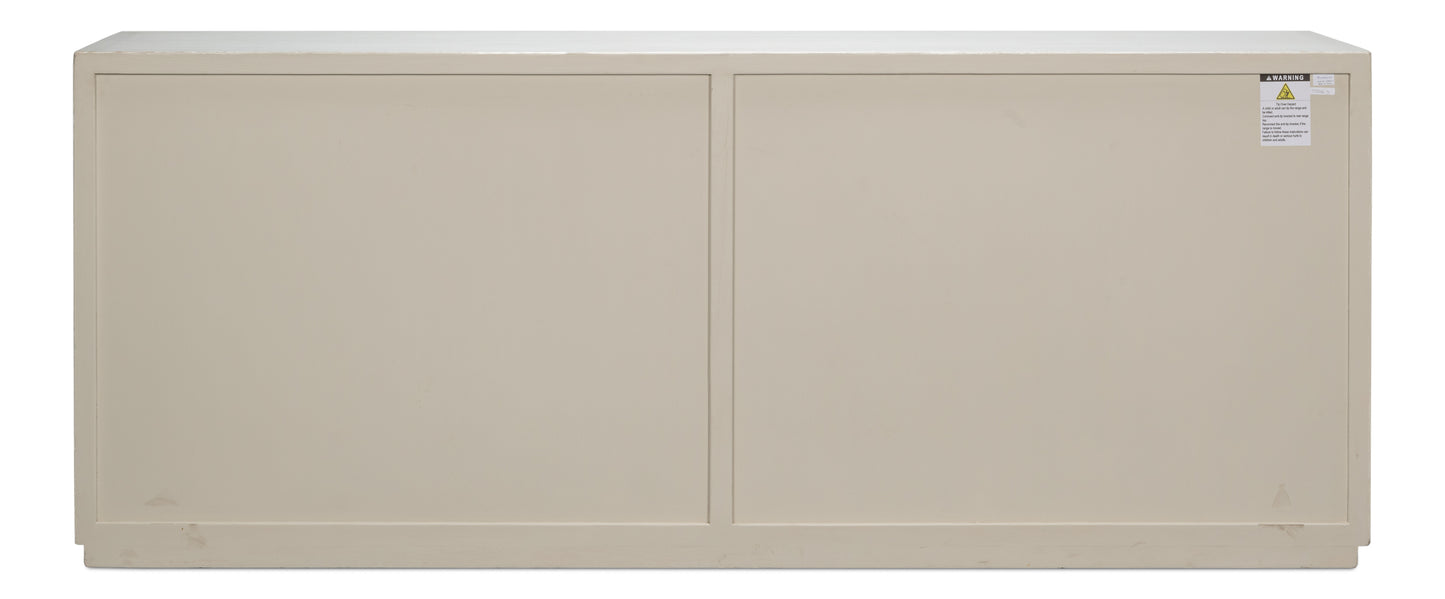 Sarreid - St. Nevis Sideboard  Antique White - White - Contemporary