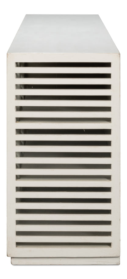 Sarreid - St. Nevis Sideboard  Antique White - White - Contemporary