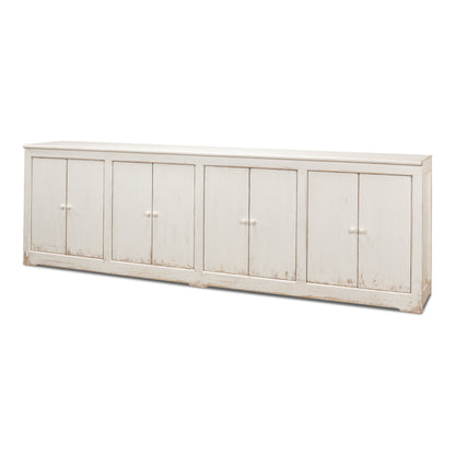 Sarreid - Eight Is Enough Sideboard  Whitewash - White - Traditional