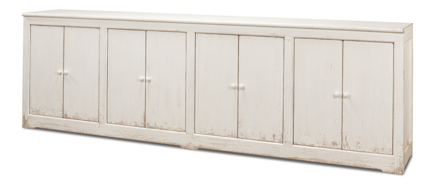 Sarreid - Eight Is Enough Sideboard  Whitewash - White - Traditional
