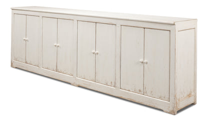 Sarreid - Eight Is Enough Sideboard  Whitewash - White - Traditional