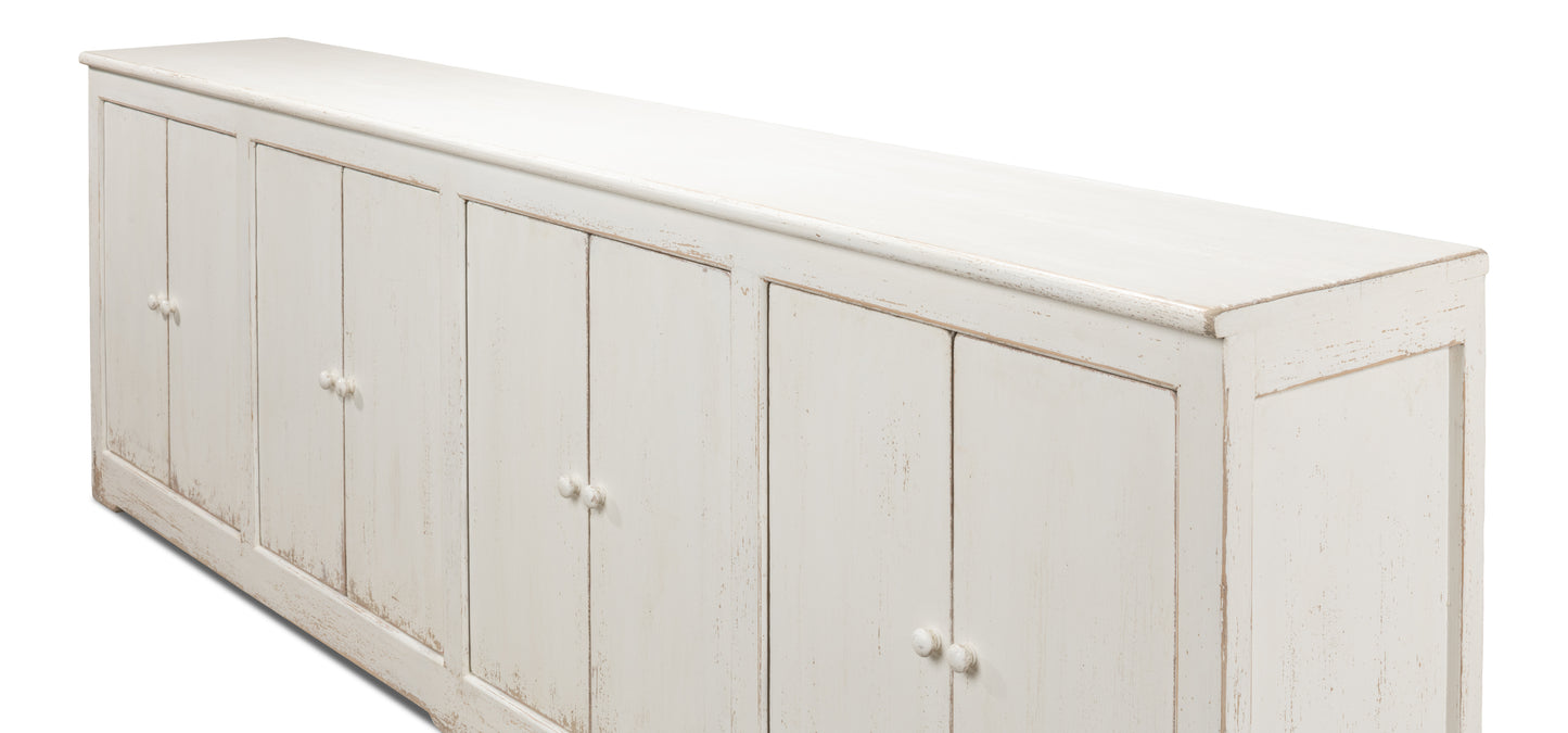 Sarreid - Eight Is Enough Sideboard  Whitewash - White - Traditional