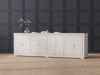 Sarreid - Eight Is Enough Sideboard  Whitewash - White - Traditional