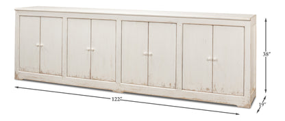 Sarreid - Eight Is Enough Sideboard  Whitewash - White - Traditional