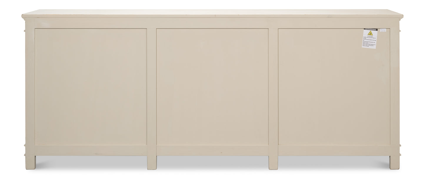 Sarreid - Marksman Sideboard  Whitewash - White - Traditional