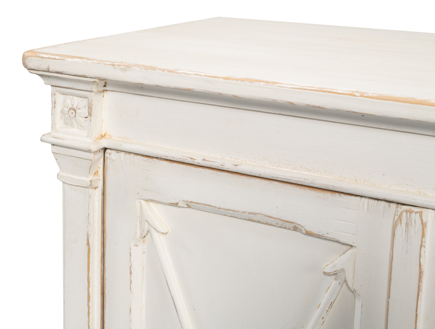 Sarreid - Marksman Sideboard  Whitewash - White - Traditional