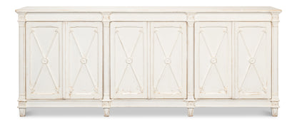Sarreid - Marksman Sideboard  Whitewash - White - Traditional