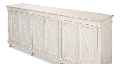 Sarreid - Marksman Sideboard  Whitewash - White - Traditional