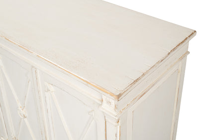 Sarreid - Marksman Sideboard  Whitewash - White - Traditional