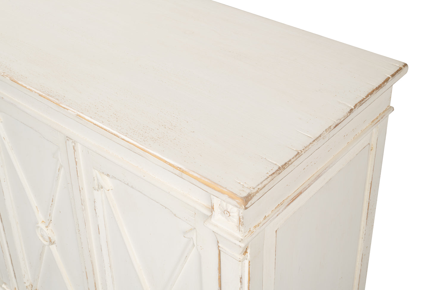 Sarreid - Marksman Sideboard  Whitewash - White - Traditional