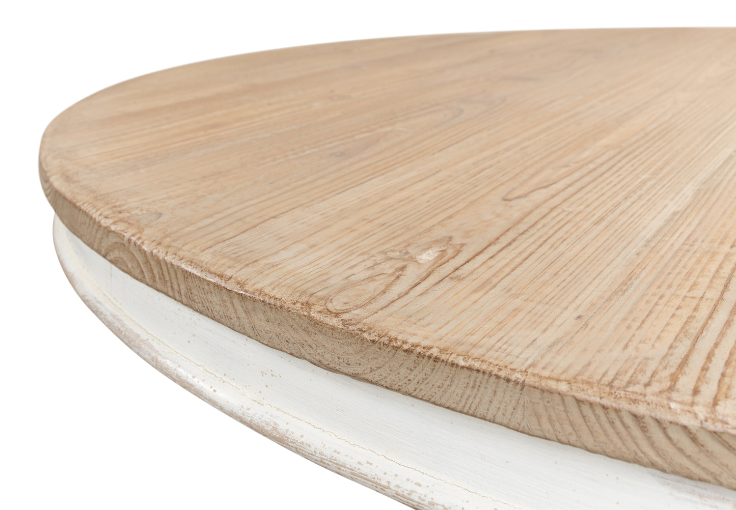 Sarreid - Flying Buttress Dining Table Ant. White - White - Transitional